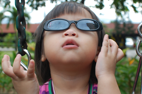 Rachel at the Playground