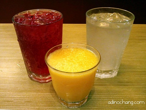 trio of drinks at papa johns trio of drinks at papa johns